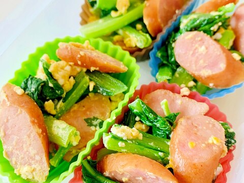 お弁当に☆ほうれん草とウインナーのソテー